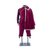 15th Century Renaissance Men's Tudor King Costume - Majestic Red Gown with Cloak | Halloweez Medieval Series - Halloweez